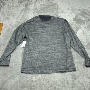Mens Bass Outdoor XL Gray Quarter-Zip Long Sleeve Pullover NWT 6275